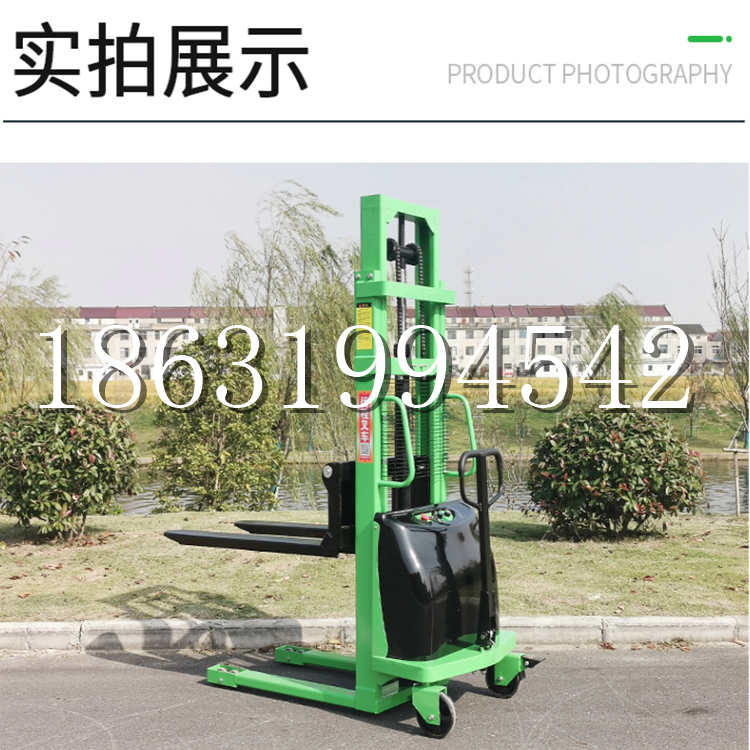 东源县电动叉车堆高车液压铲车电瓶1吨2吨站驾步行式小型全自动叉车